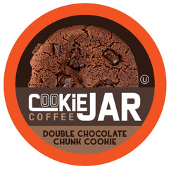 Cookie Jar front packaging showing 40-count pods and rich chocolate branding benefit convenience