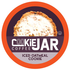 Cookie Jar front packaging showing 40-count flavored coffee pods and convenience