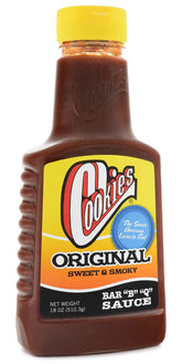 Cookies Food Products front bottle showing label and rich thick sauce