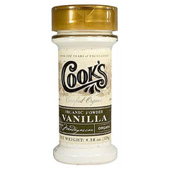 COOK'S front jar shot showing label and organic certification, clear storage benefits