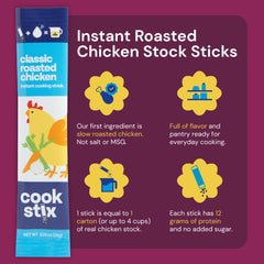 Cookstix stick being poured from spoon into pot, easy portioning benefit