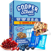 COOPER STREET front packaging showing 12-count soft baked granola bars and convenience