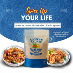 Cooper's Crumbs sprinkled over casserole for crunchy golden topping