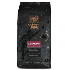 Copper Moon front packaging 5 lb bag showing branding and roast level for convenience