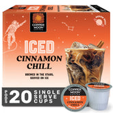 Copper Moon front packaging showing 20-count cinnamon chill pods and clear branding