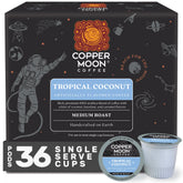 Copper Moon front packaging showing 36 K-Cup pods and brand logo benefit convenience