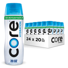 Core front packaging showing 24-pack and neat storage benefit