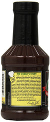 CORKY'S label close-up highlighting ingredients and Memphis heritage benefits