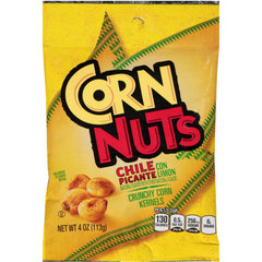 Corn Nuts front packaging showing chile picante lime flavor and convenience