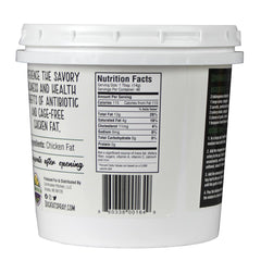 Cornhusker Kitchen open tub showing smooth rendered chicken fat texture and usability
