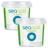 Cornish Sea Salt Co front packaging showing two resealable 5.3oz tubs, premium gift-ready