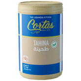 Cortas tahini front packaging showing jar and brand freshness