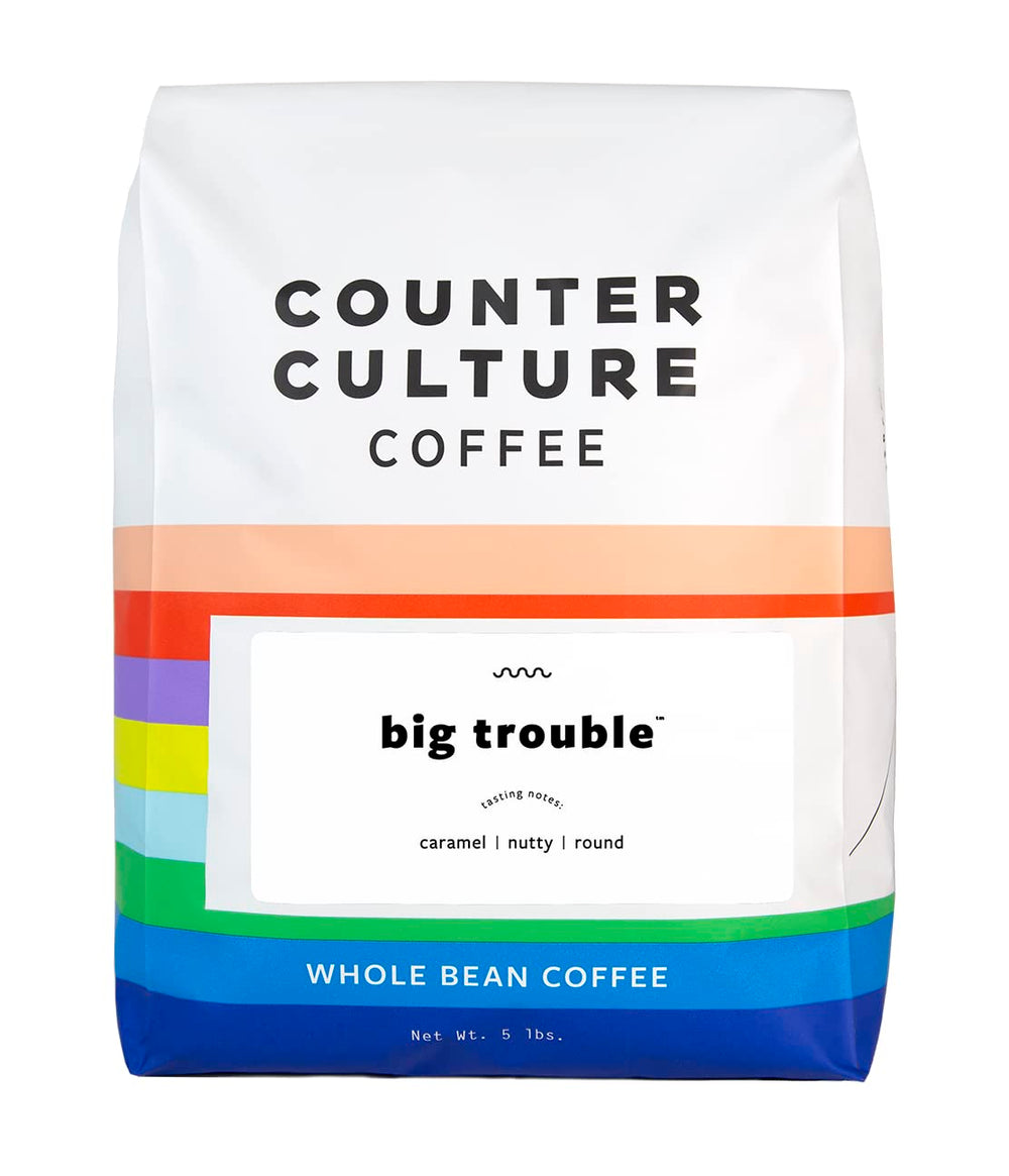 Counter Culture Big Trouble front bag view showing brand and roast clarity