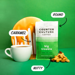 Counter Culture Slow Motion front packaging showing organic decaf benefit