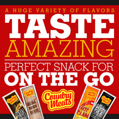Country Meats stick in hand showing size and portion control convenience