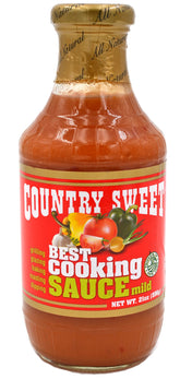 Country Sweet front label showing bottle and clear branding for easy identification and pantry use