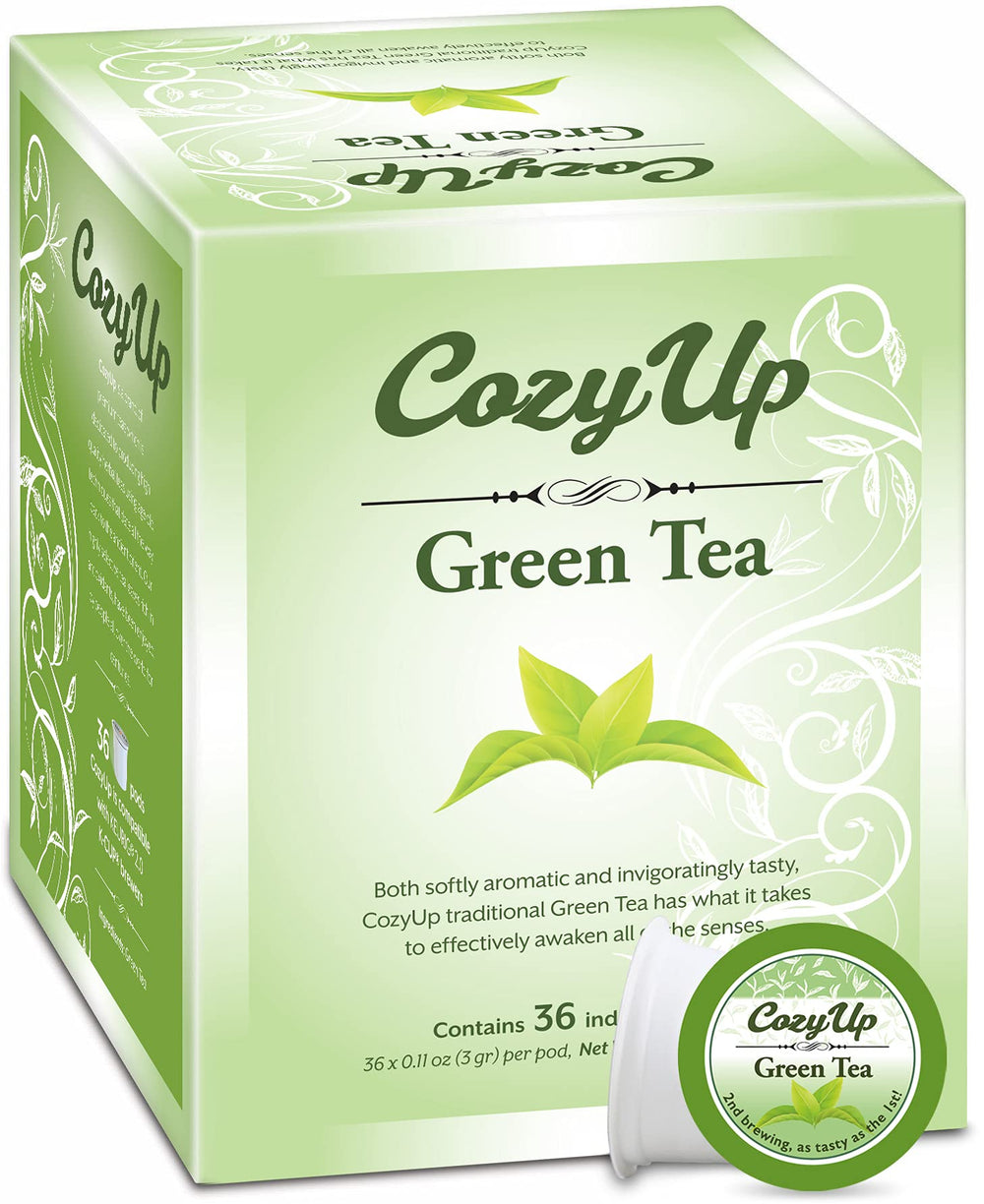 Cozy Up front packaging showing 36-count box and brand, convenient storage benefit