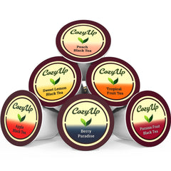 Cozy Up K-Cup pod close-up highlighting foil lid and brew compatibility for effortless use