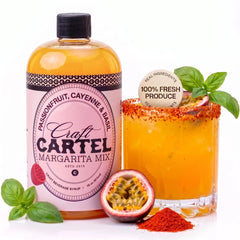 Craft Cartel front label showing product name and bold flavor, inspires confident mixing