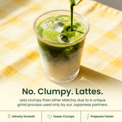 Crafti matcha whisking in bowl demonstrating creamy froth for lattes