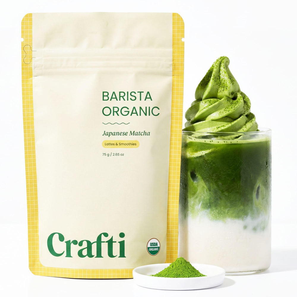 Crafti packaging front view showing product and bold green color benefit