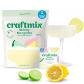 CRAFTMIX front packaging showing 12 skinny margarita packets and convenience