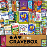 CRAVEBOX front packaging showing 35-count variety and easy gifting