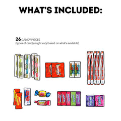 CRAVEBOX individually wrapped items laid out for easy sharing