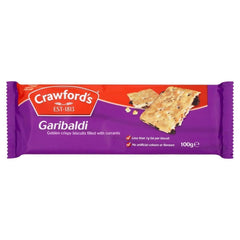 Crawfords Garibaldi front pack displaying biscuits and convenient on-the-go snacking