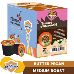Crazy Cups brewed hot cup showcasing smooth decaf flavor and comfort