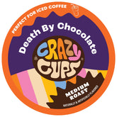 Crazy Cups front packaging showing 80 recyclable pods and bold chocolate aroma