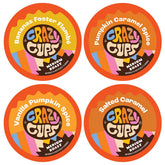 Crazy Cups front pack view showing seasonal fall variety and assortment benefit