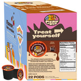 Crazy Cups front packaging showing Molten Chocolate Soufflé, rich cocoa benefit