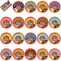 Crazy Cups front packaging showing variety pack and convenient single-serve pods