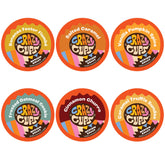 Crazy Cups front packaging showing variety pack and benefits