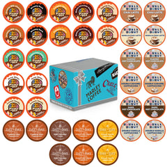 Crazy Cups front packaging showing 36-count variety pack and flavors for easy gifting