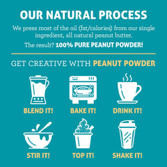 Crazy Richard's rehydrated powder spread on toast demonstrating low-fat peanut spread option