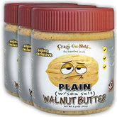 CrazyGoNuts front packaging showing 3-pack and label, highlights natural ingredients