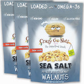 CrazyGoNuts front packaging showing product name and 4.5 oz bag for quick recognition and convenience