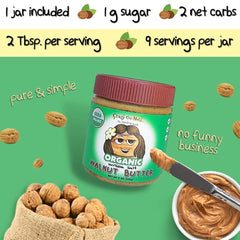CrazyGoNuts spoon lifting walnut butter demonstrating easy serving and spreadability
