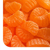 CRAZYOUTLET front packaging showing 2 lb bag and bright orange slices for sharing