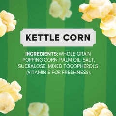 Create and Bundle popped kettle corn closeup highlighting fluffy texture and flavor