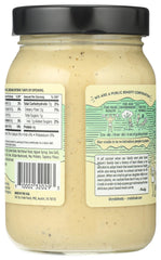 CREDO open jar close-up of creamy texture, highlights easy stirring