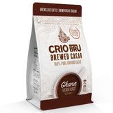 Crio Bru front bag showing product branding and quantity, highlighting convenience