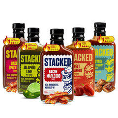 Crippling Stacked front pack display showing five bottles and gift-ready design