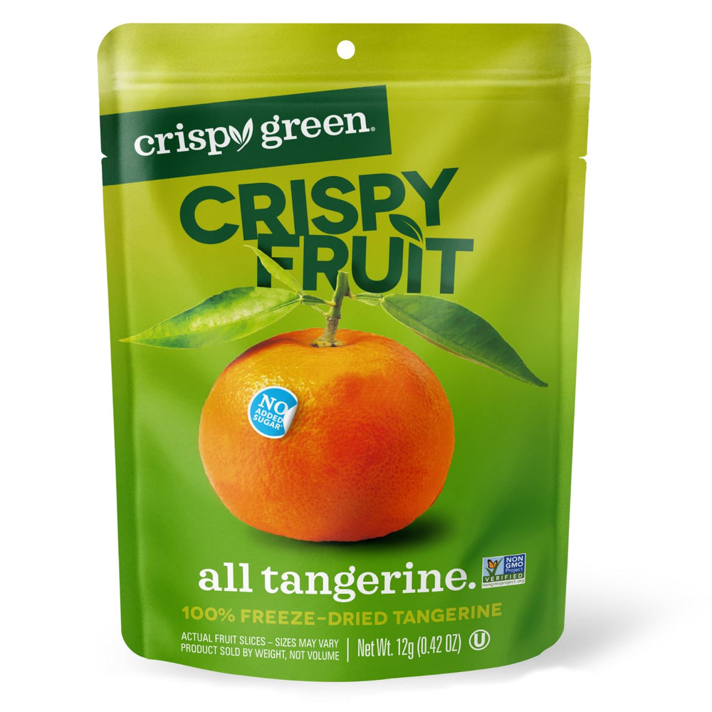 Crispy Green front packaging showing convenient single-serve benefits