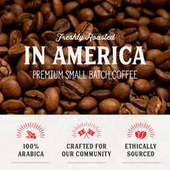 Crockett Coffee served from French press showing rich, smooth cup