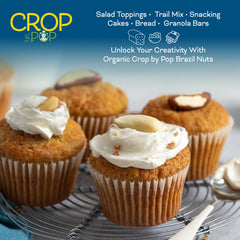 Nut Cravings CROP by POP close-up of individual Brazil nuts highlighting creamy texture