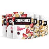 Crunchies front packaging showing six‑pack variety and portable convenience
