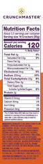 Crunchmaster hand holding 3.54 oz bag demonstrating portable portion